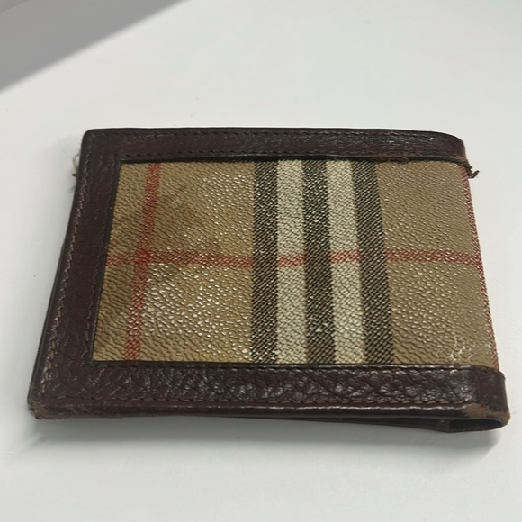 Burberry Vintage Bifold Wallet Nova Check Brown - Picture 2 of 12